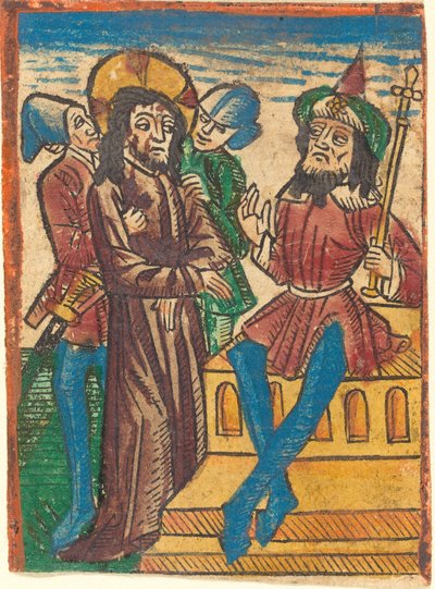 Le Christ devant Pilate - German 15th Century