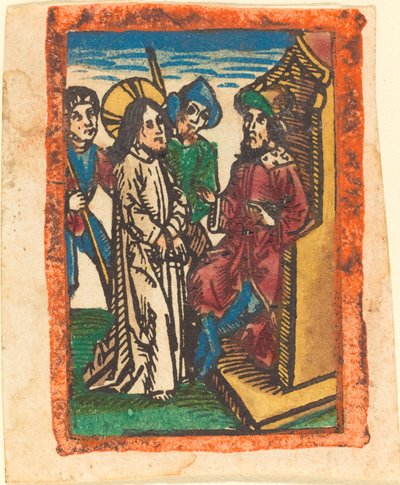 Le Christ devant Pilate - German 15th Century