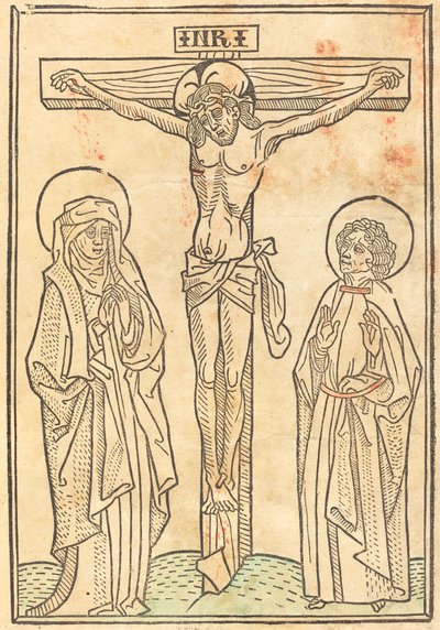 Christ en croix - German 15th Century