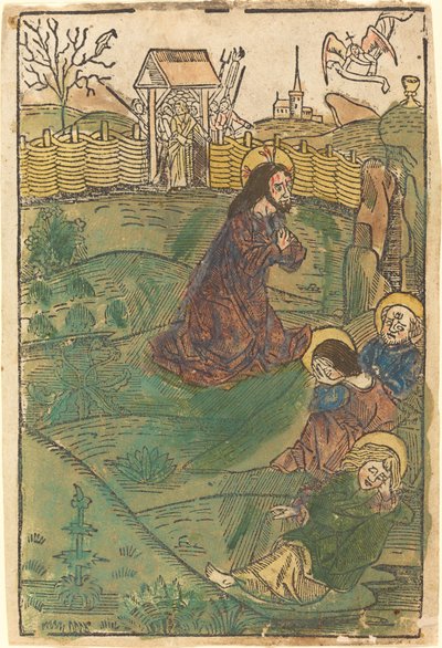 Christ au mont des Oliviers - German 15th Century
