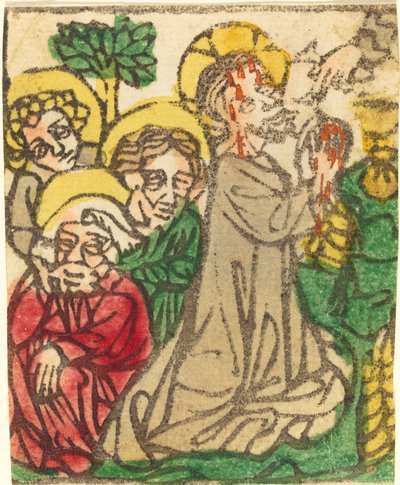 Le Christ au Mont des Oliviers - German 15th Century