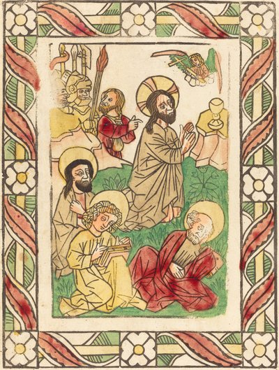 Christ au mont des Oliviers - German 15th Century
