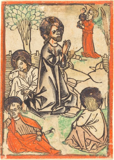 Le Christ au mont des Oliviers - German 15th Century