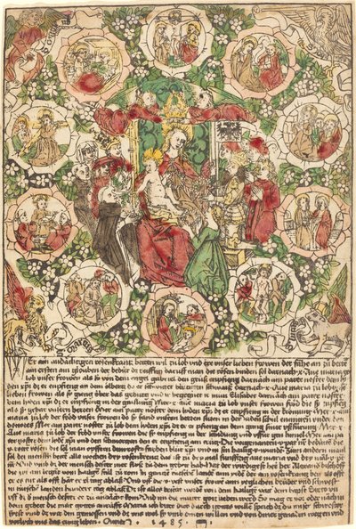 Madone au rosaire - German 15th Century