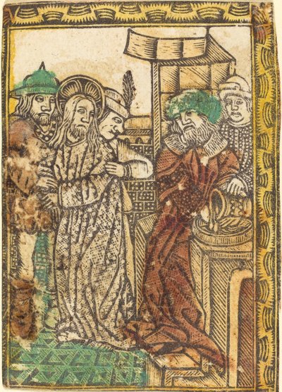 Pilate se Lavant les Mains - German 15th Century