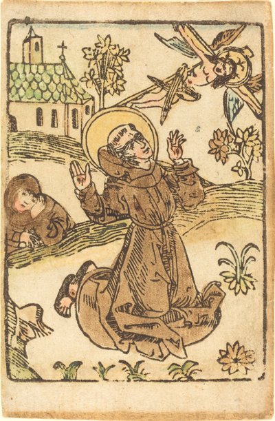 Saint François Recevant les Stigmates - German 15th Century