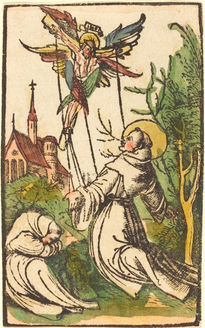 Saint François recevant les stigmates - German 15th Century