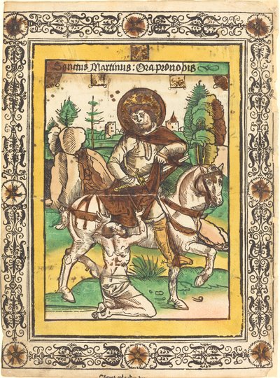 Saint Martin et le mendiant - German 15th Century