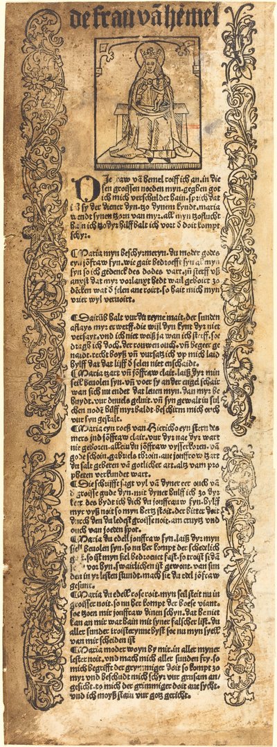 Chanson à la Madone - German 15th Century