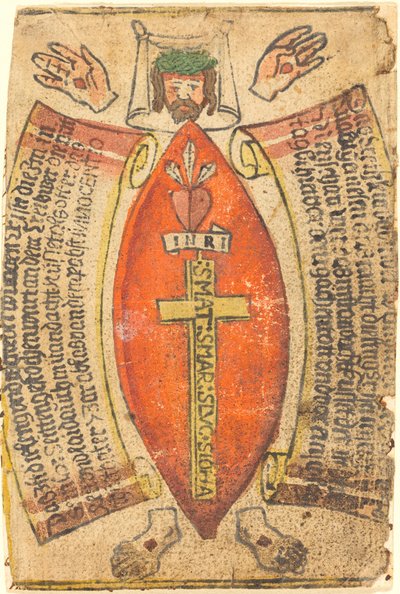 La mesure de la plaie du côté et le corps du Christ - German 15th Century