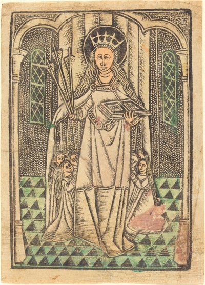 Sainte Ursule comme protectrice - German 15th Century or Master of the Protective Saints of Cologne