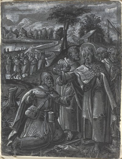 Le Christ disputant avec les docteurs - German 16th Century