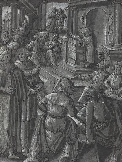 Christ guérissant le boiteux [verso] - German 16th Century