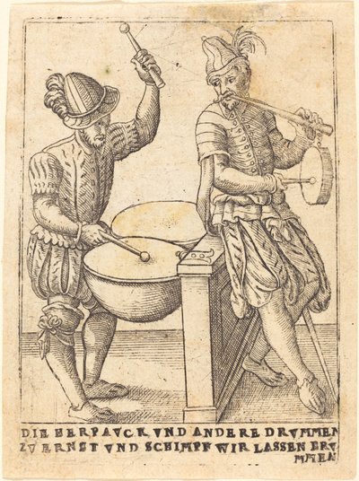 Die Herpavck vnd andere Drvmmen zvernst vnd Schimpf wir lassen ervmmen - German 16th Century