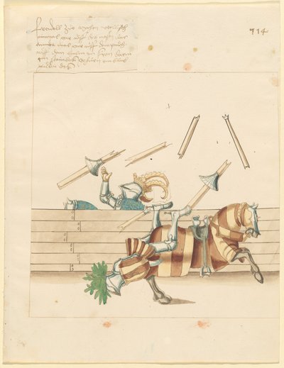Joute italienne de la paix - German 16th Century