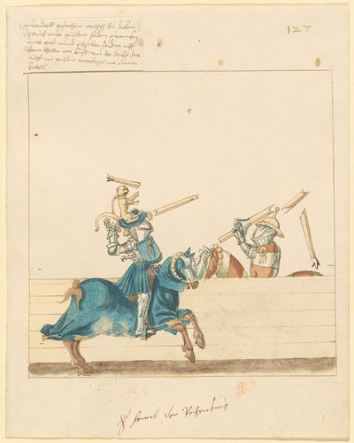 Joute italienne de paix - German 16th Century