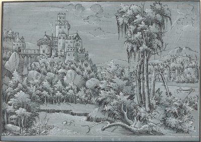Paysage avec un château - German 16th Century