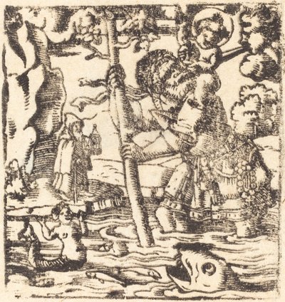 Saint Christophe - German 16th or 19th Century