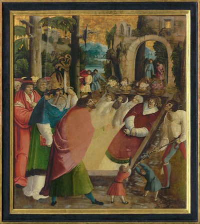 Découverte des reliques de Saint Étienne le Premier Martyr, vers 1515 - German Master