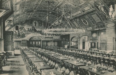 Munich, Hofbrauhaus. Carte postale envoyée le 11 mars 1913. - German Photographer