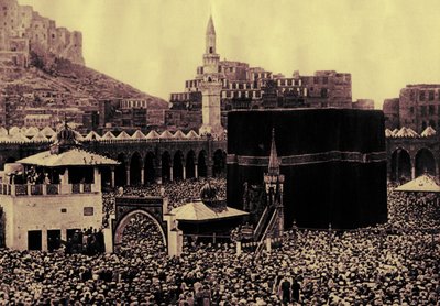 Pèlerins à la Kaaba, illustration de 