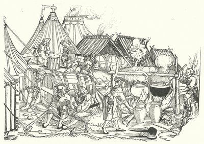 Un campement de lansquenets - German School