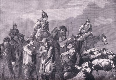 Partie de fourrage, Histoire de la guerre entre la France et l