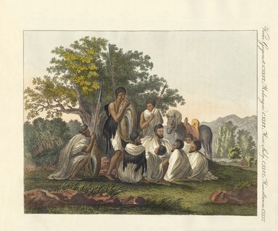 Abyssiniens se reposant pendant leur voyage - German School