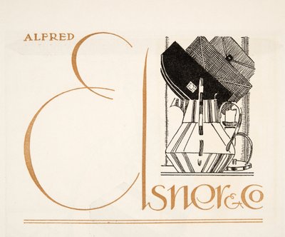 Publicité pour Alfred Elsner & Co., de Styl, pub.1922 - German School