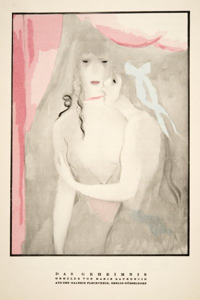 Publicité pour la Galerie Flechtheim, tirée de Styl, pub. 1922 (impression sur pochoir) - German School