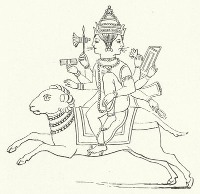 Agni, dieu du feu hindou - German School