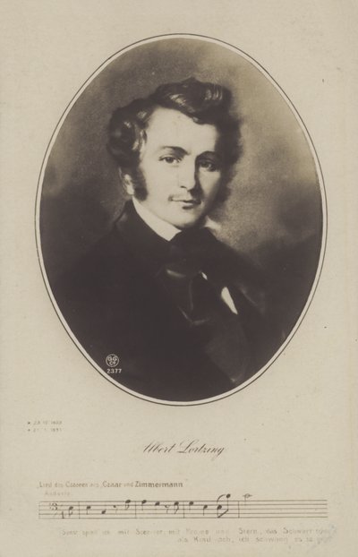 Albert Lortzing, compositeur, acteur et chanteur allemand - German School