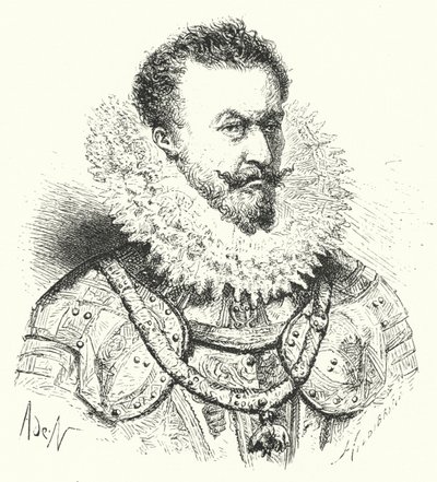 Alexandre Farnèse, duc de Parme, gouverneur des Pays-Bas espagnols - German School