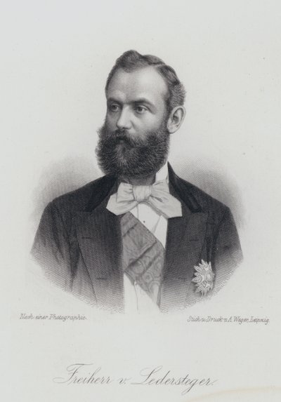 Alois Ledersteger, écrivain autrichien (gravure) - German School