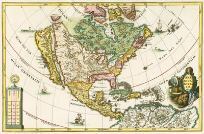 Amérique boréale. Carte de l