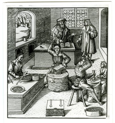 Une monnaie européenne du début du XVIe siècle, de Der Weisskunig - German School