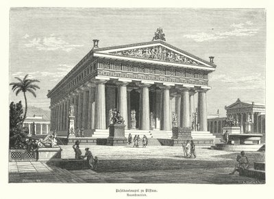 Temple grec antique d