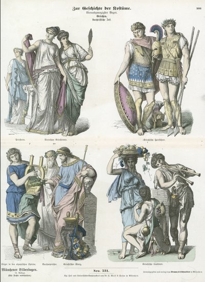 Costumes de la Grèce antique - German School