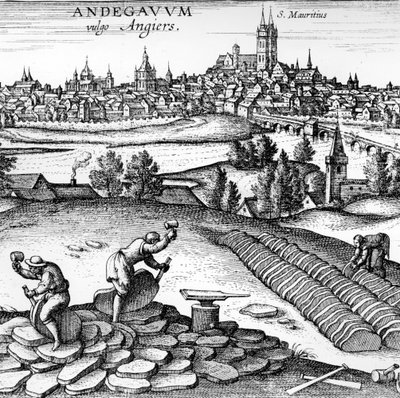 Andegavum vulgo Angiers, 1598 - German School