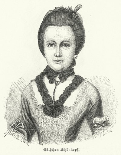 Anna Katharina Schoenkopf (1746-1810), inspiration pour les poèmes d