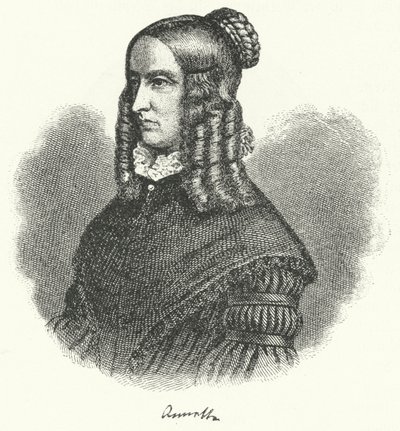 Annette von Droste-Hulshoff, écrivaine et compositrice allemande (gravure) - German School