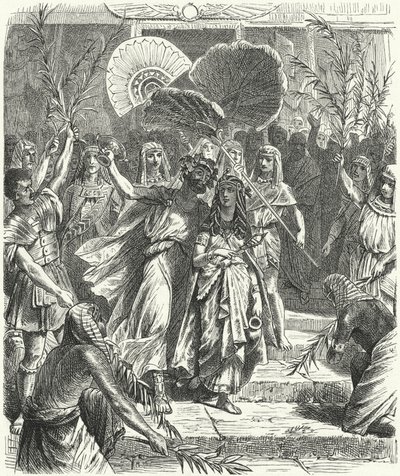 Antoine et Cléopâtre en Osiris et Isis - German School