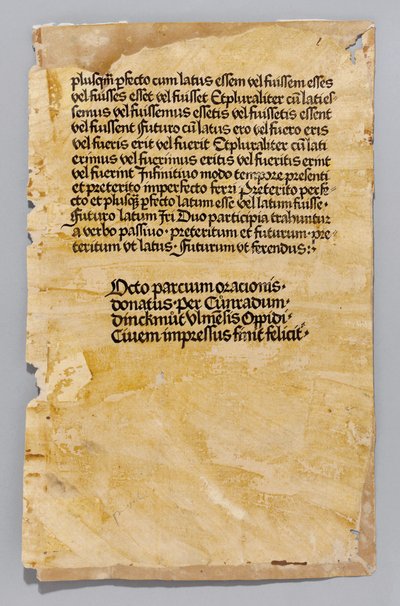 Ars Minor par Aelius Donatus, imprimé par Konrad Dinckmut, Ulm, c.1476-80 - German School