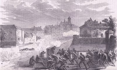 Attaque sur Le Bourget, Histoire de la guerre entre la France et l