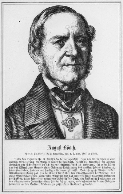 August Bockh - German School