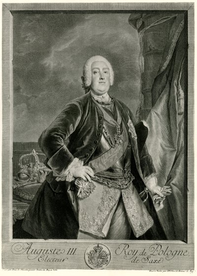 Auguste III (1696-1763) Roi de Pologne - German School