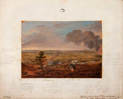 Bataille de Mont-Saint-Jean, dessinée et peinte pendant l