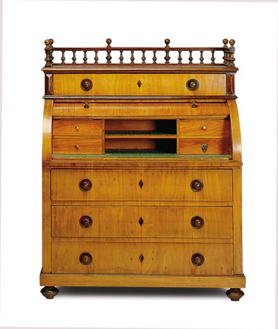Secrétaire-commode Biedermeier, deuxième quart du XIXe siècle - German School