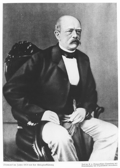 Bismarck en 1870 avant la déclaration de guerre - German School