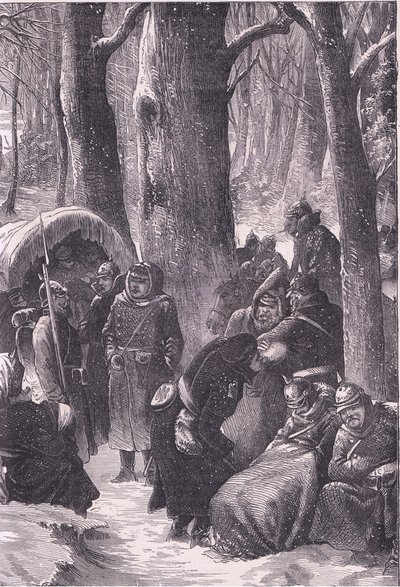 Bivouac dans la neige, Histoire de la guerre entre la France et l